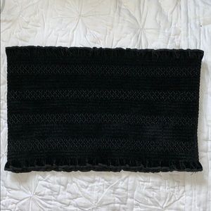 black velvet tube top
